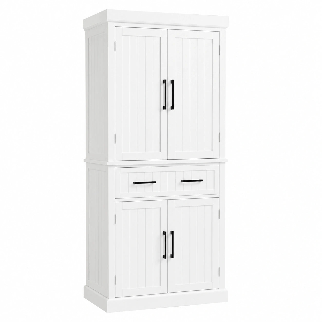 Buffet de Cuisine avec Étagères Réglables et Tiroirs, Armoire de Rangement Polyvalente