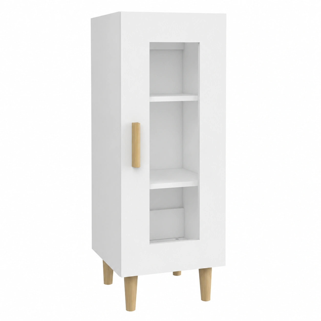Buffet Armoire de Rangement Intérieur Blanc en Bois