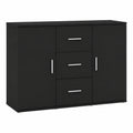 Buffet de Rangement Intérieur Salle de Séjour Noir 91x29,5x65 cm