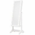 Armoire à bijoux sur pied avec miroir et éclairage LED