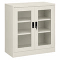 Armoire de bureau multifonction en acier gris clair