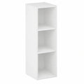Étagère à Livres 3 Niveaux pour Salon et Bureau, Blanc