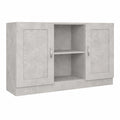 Buffet avec Compartiments en Bois d'Ingénierie Gris Béton