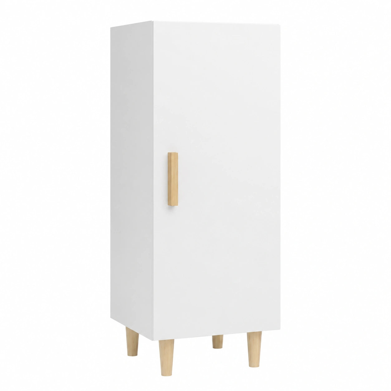 Buffet blanc en bois avec grand espace de rangement pour salon