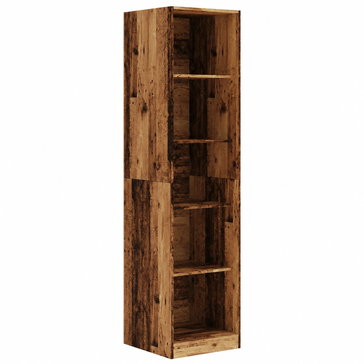 Armoire en bois d'ingénierie chêne 50 x 50 x 200 cm Étagère multifonction