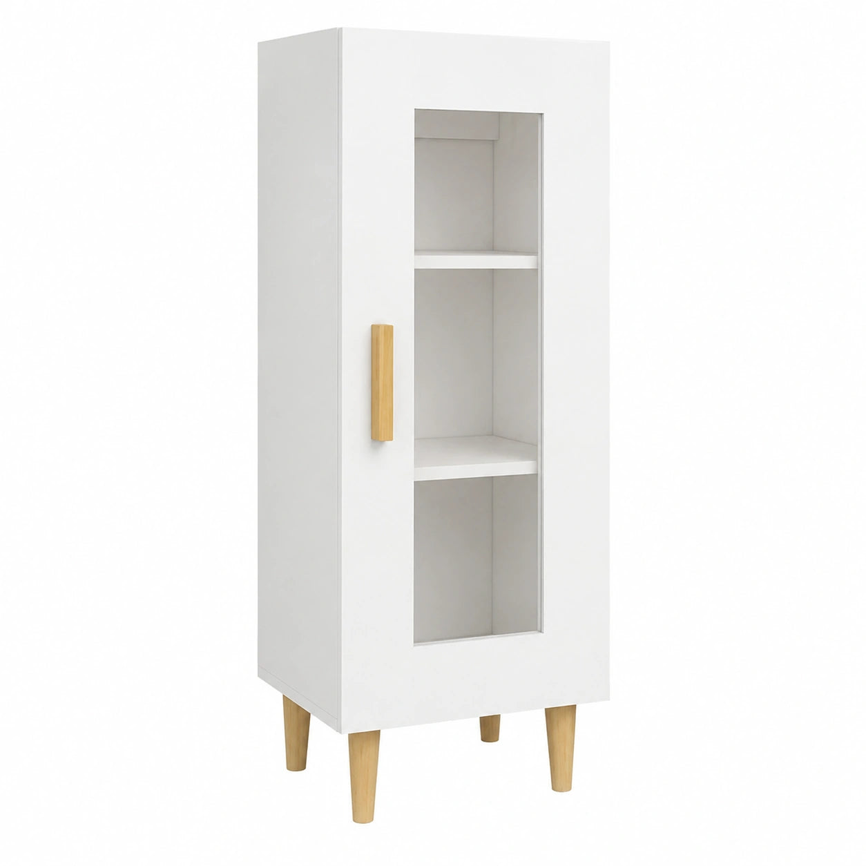 Buffet Blanc Moderne avec Grand Espace de Rangement pour Salon