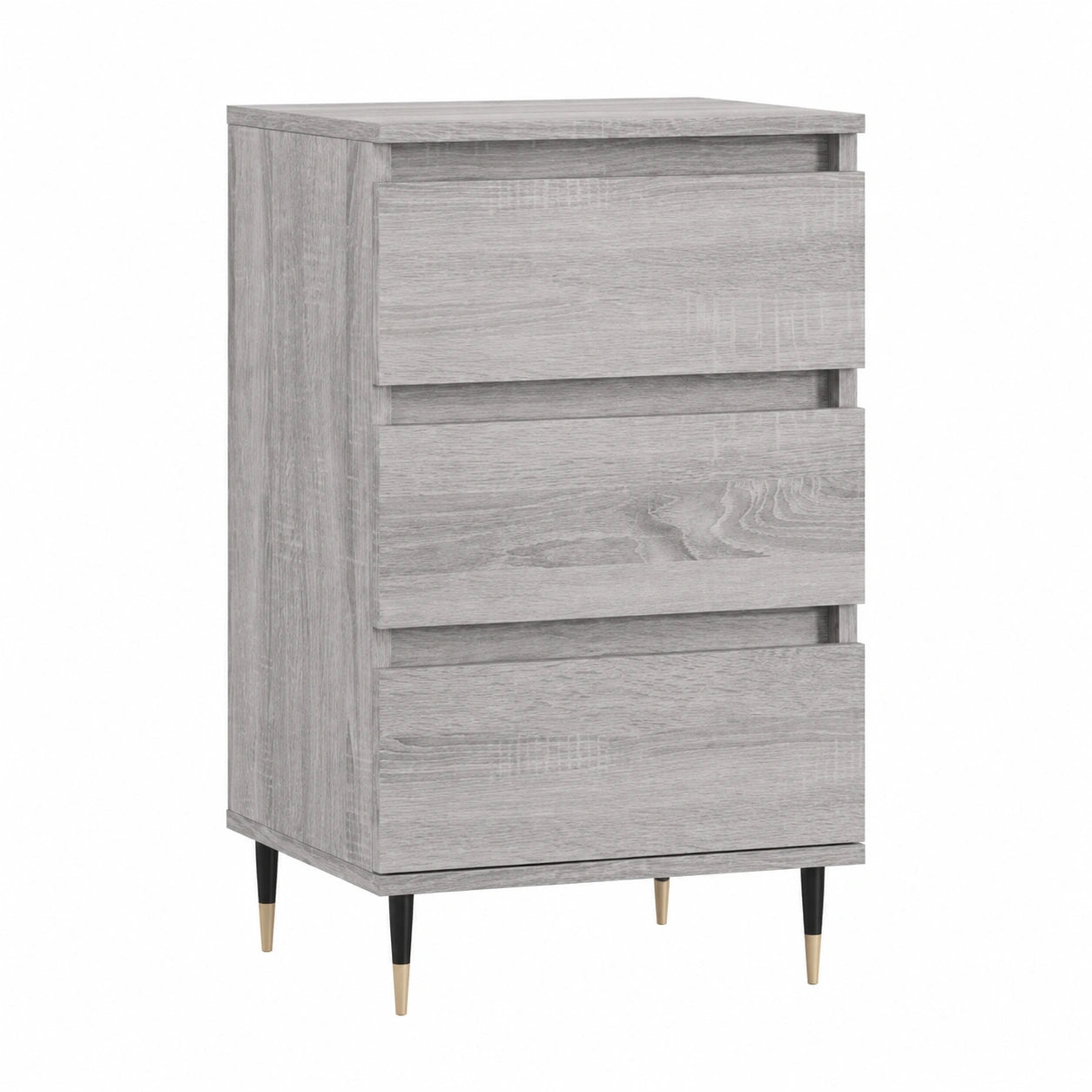 Buffet multifonction avec grand espace de rangement pour chambre et salon - Gris Sonoma