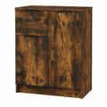 Buffet en chêne fumé avec grand espace de rangement 60x30x70 cm