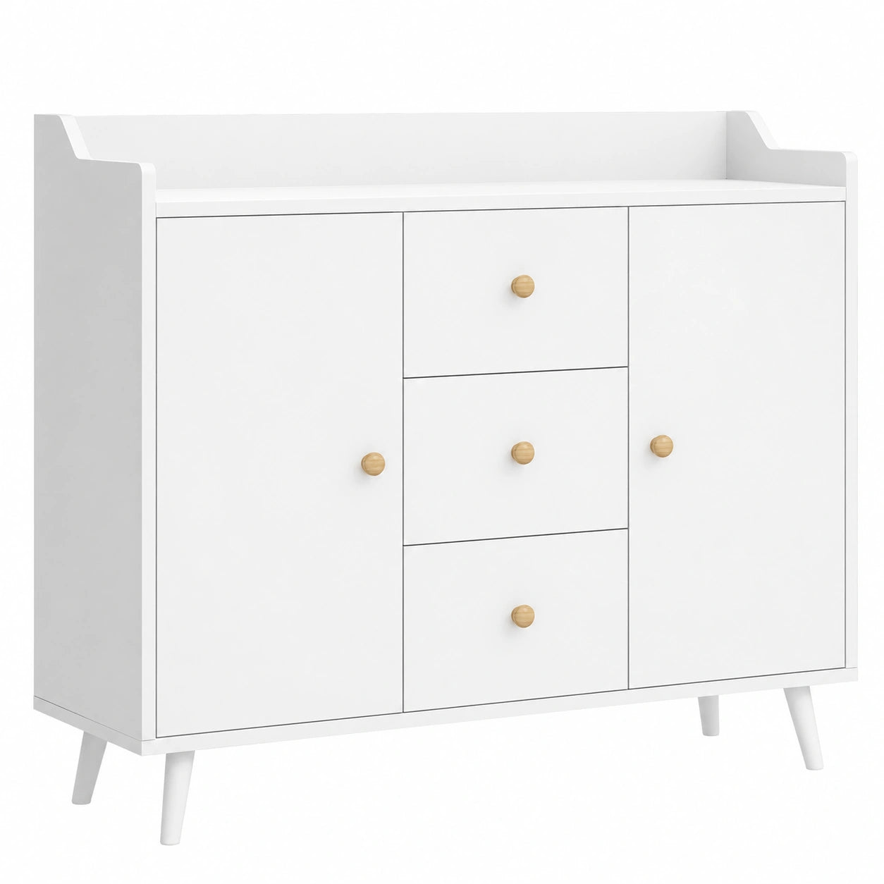 Buffet Moderne avec Portes et Tiroirs pour Salle à Manger