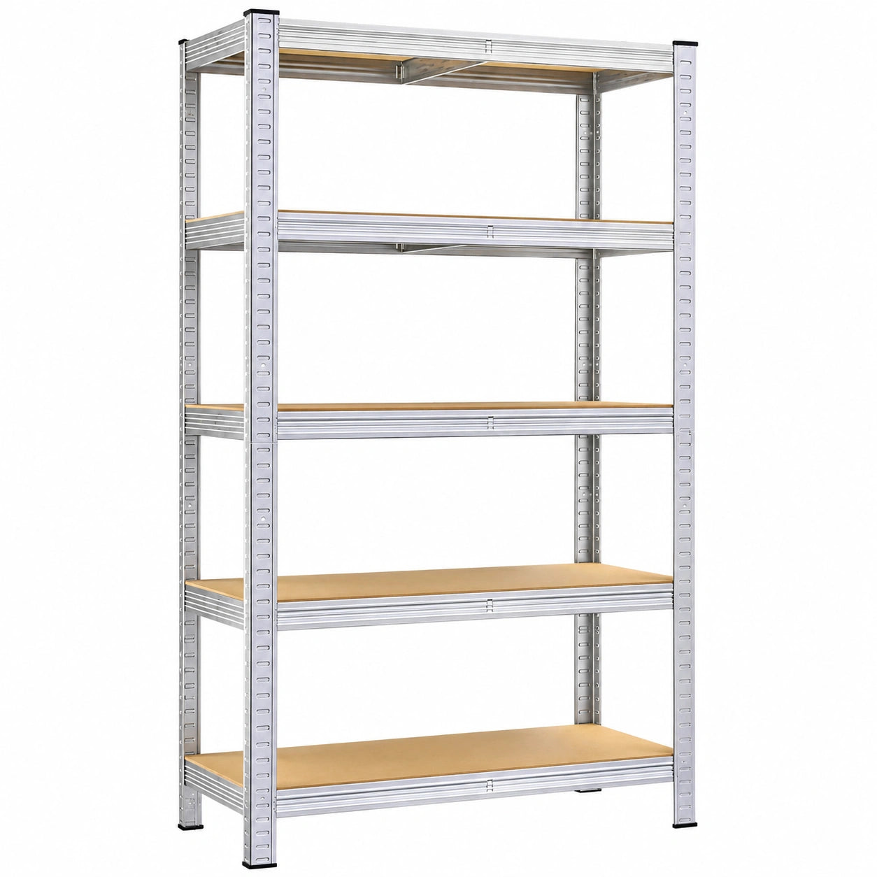 Étagère Métallique Blanche de Rangement 5 Niveaux 180x90x40cm Capacité 875kg