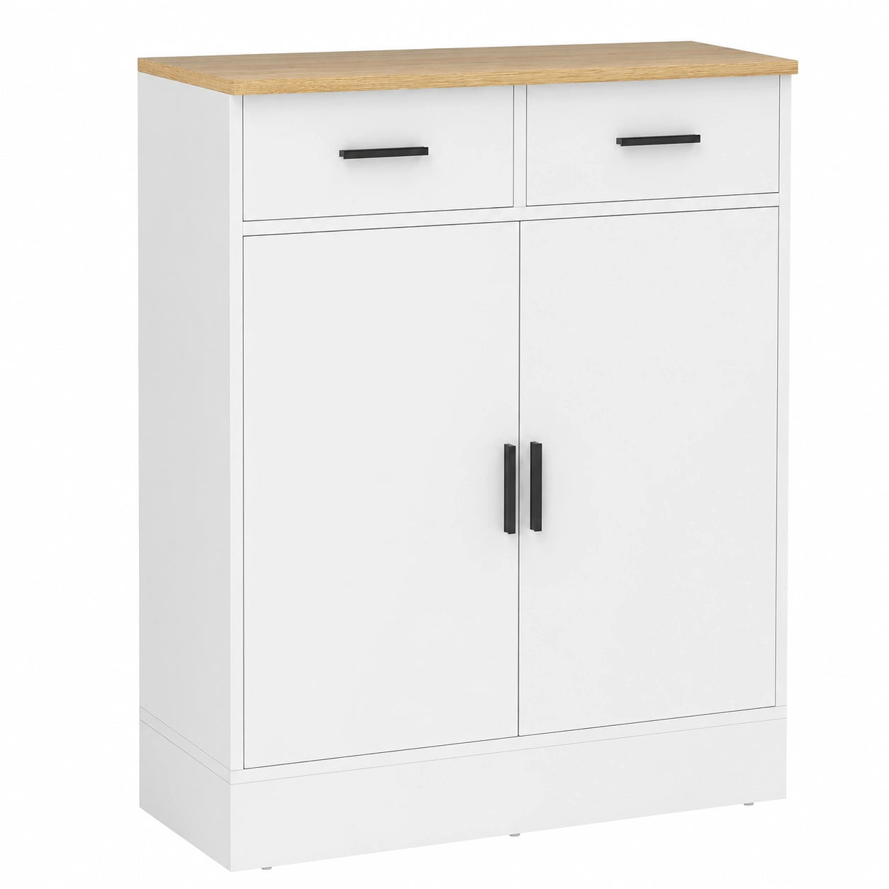 Buffet Moderne avec Étagère Réglable et Rangement