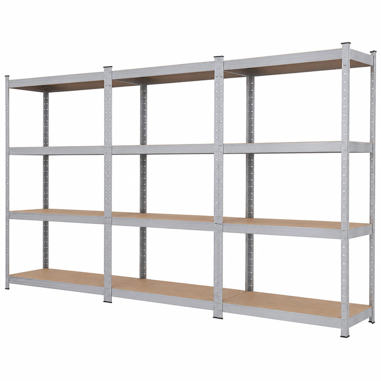 Étagères modulables pour charges lourdes 960 kg, 4 niveaux, 12 plateaux, 210 x 150 cm