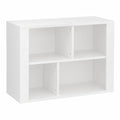 Buffet blanc fonctionnel avec espace de rangement pour salon