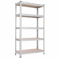 Étagère de Rangement en Métal Résistant 350 kg | 5 Niveaux | 75 x 30 x 180 cm