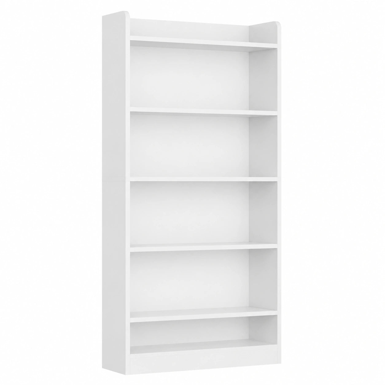 Bibliothèque à 6 Niveaux avec Étagères Réglables Blanches, 3 Hauteurs Différentes, 24x60x160 cm, pour Salon, Bureau, Chambre, Salle à Manger
