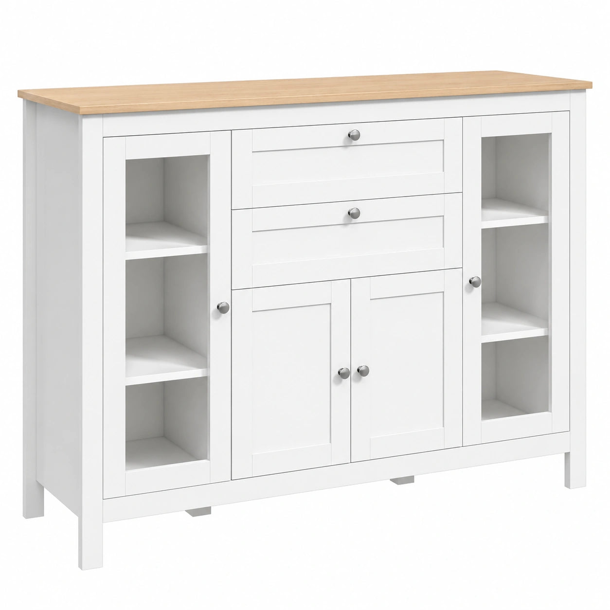 Buffet moderne avec placard et étagère réglable pour salon