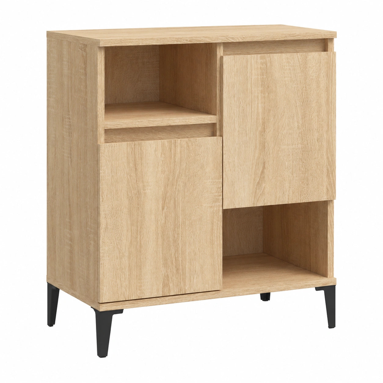 Buffet en chêne Sonoma avec grand espace de rangement