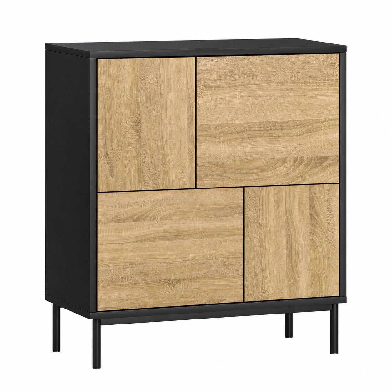 Buffet de Rangement Moderne avec Portes et Placards
